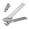 VOCOSTE Nail Clippers Nail Care Nail Cutter Portable Grey Stainless