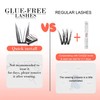 GAQQI Self Adhesive Eyelashes Lash Clusters, Press on Lashes 10-14mm