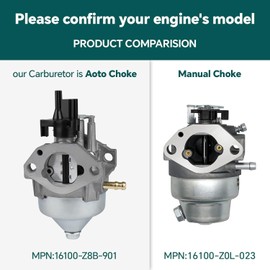 16100-Z8B-901 BB76A A Carburetor (Auto Choke) Carburetor GCV160 Carburetor for Honda HRS216K5 HRR216K9 with specific models of GCV160LA0 GCV160LA1 Engines