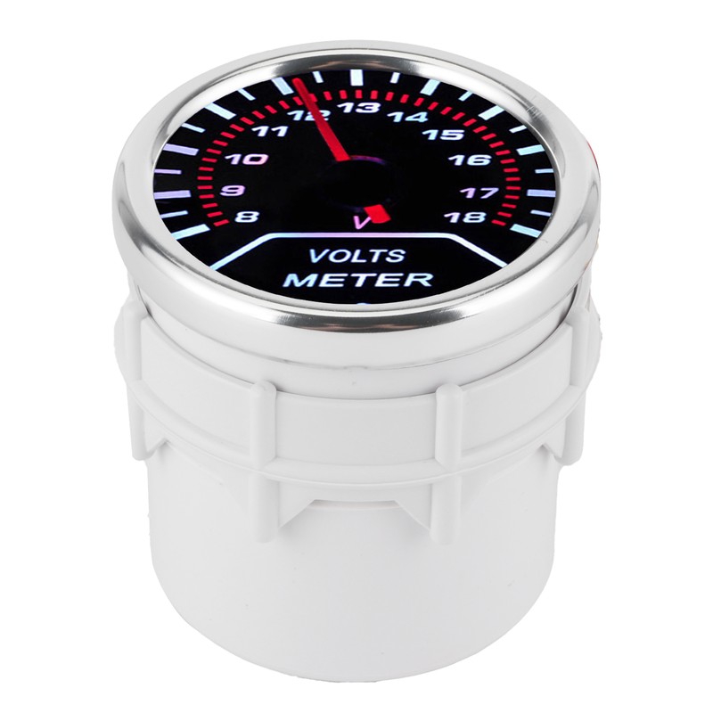 Universal Volts Meter Pointer Voltmeter Voltage Gauge 52mm Automobile Instrument