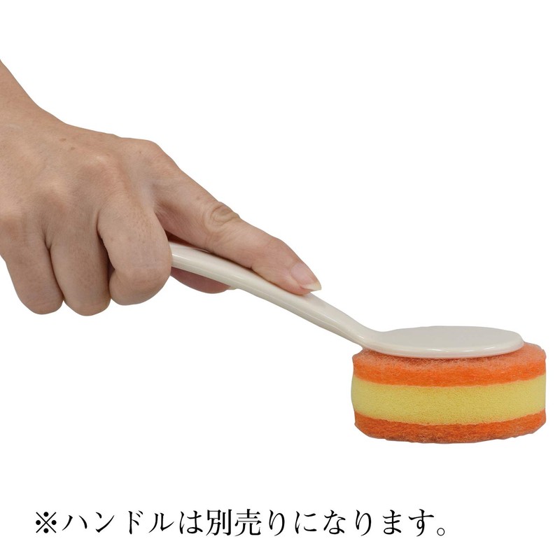 FIN-888S Scrubbing Brush for Kitchen, Dedicated Replacement Sponges, 6 Pieces