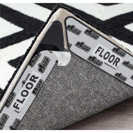 GORILLA GRIP Rug Gripper Pads, Keep Area Rugs Corners from Curling and Bunching, Reusable Dual-Sided Flexible Sticky Pad, Grips Floor Underlayment, Hold Carpet in Place on Hardwood Floors, 8 Pack