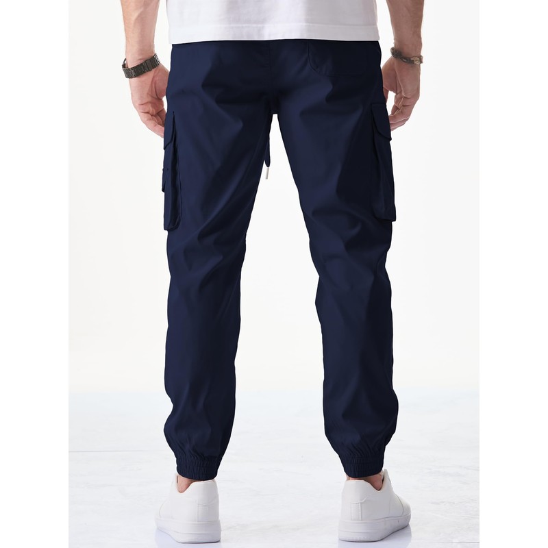 JMIERR Mens Joggers Relaxed Fitted Lightweight Cargo Pants Casual Stylish