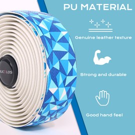 BUCKLOS Bike Handlebar Tape for Road Bike, Bicycle 4mm Thick EVA Padded Bar Tape,PU Handle bar Grip Wrap for Gravel Bike Cycling