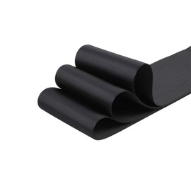 (Grosgrain-030-Black) - IDECOR 7.6cm Wide Solid Grosgrain Ribbon 5 Yards (030-Black), Set for Gift Wrapping, Party Decor, Sewing Applications, Wedding and Craft