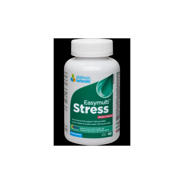 Platinum Naturals Easymulti Stress For Women - 60 Softgels + BONUS