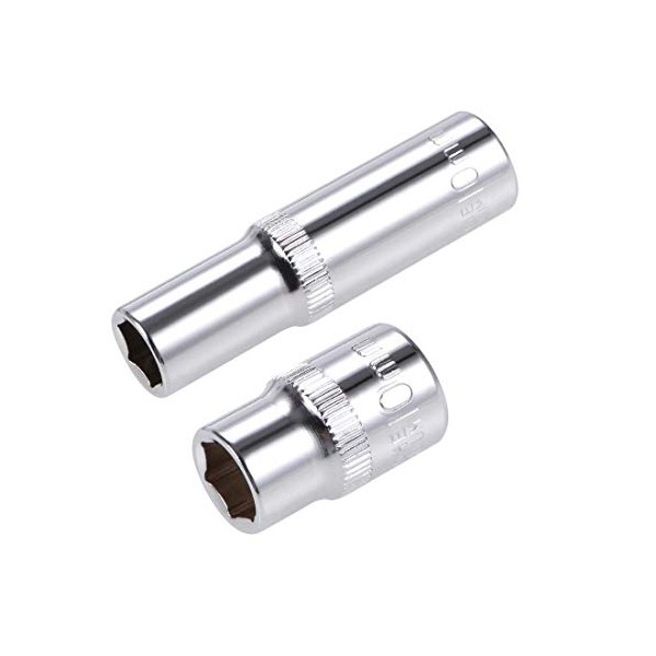 sourcing map 3/8-Inch Drive by 10mm Deep and Shallow Socket