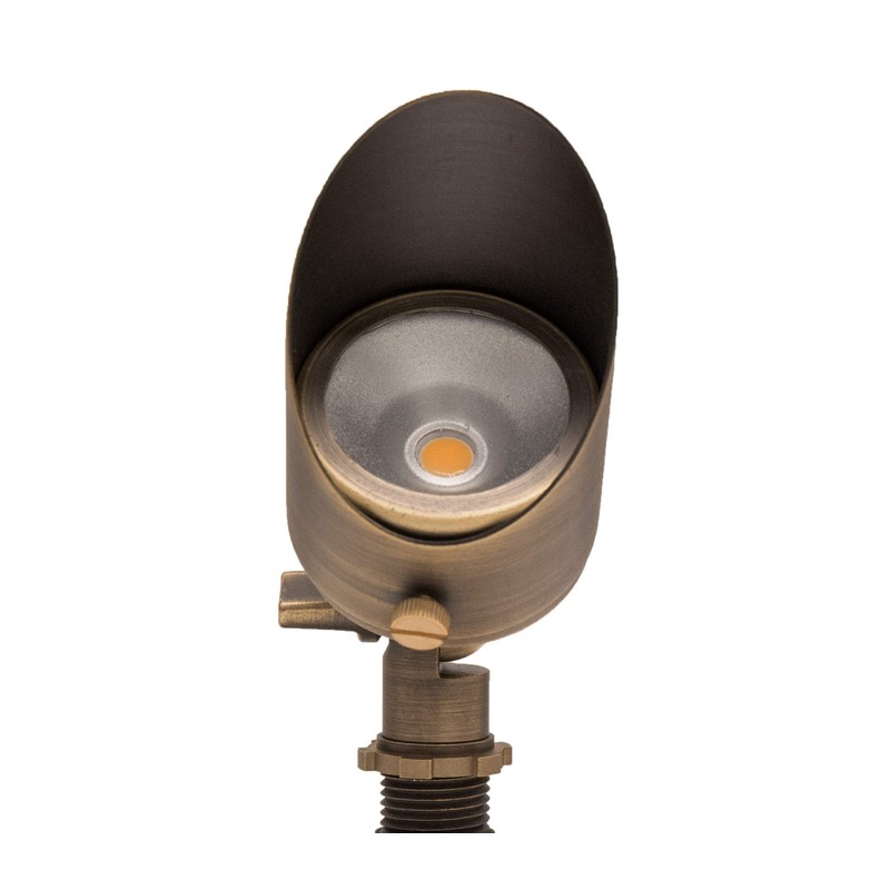 Lumen Logic 12V 6W Solid Brass (Bronze) LED Outdoor Spotlight