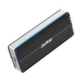 Jorkar External SSD Enclosure USB-C 3.2 for 12+16 Pin MacBook SSD, Hard Drive Reader for A1466 A1465 A1502 A1398 SSD Mac Air/Pro mid 2013-2017, Portable Aluminum SSD Case with Indicator