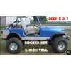 Fits with JEEEP CJ7 DIAMOND PLATE ROCKER PANEL SET OF