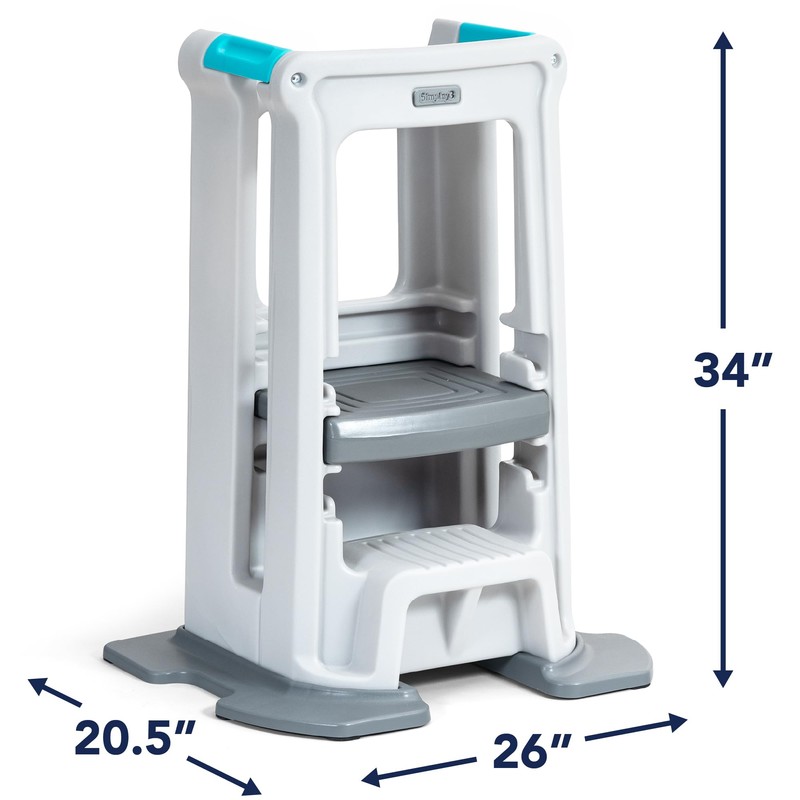Simplay3 Toddler Tower Montessori Standing Kitchen Step Stool with Sturdy