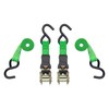 Smartstraps Ratchet Straps - 6Ft Grn Padded Ratchet 2Pk 1,500Lb