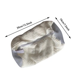 Shoes Washing Bag Shoe Wash Bag Washing Machine Laundry Bag Increased Inner Friction with Soft Brush, Cleans Dirt Without Damaging Shoes (White)