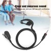 Walkie Talkie Earhook Earpiece,for ICOM IC-M33/M25/M34,IP54 Waterproof G-Shape Ear Hook