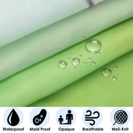 Neween Shower Curtains 3D Digital Printed Waterproof Bathroom Curtain Polyester Fabric Bath Curtain with 12 Shower Curtain Hooks for Bathroom, Machine Washable Standard Size (Bamboo, 180x180cm)