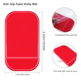 Diamond Art Mat Non-Slip Mat Diamond Art DIY Diamond Sticky Tray Gel Painting Tools Diamond Anti-Slip Universal Gel Pad Holder Kits for Adults 5D Diamond Embroidery Accessories(6 Pieces)