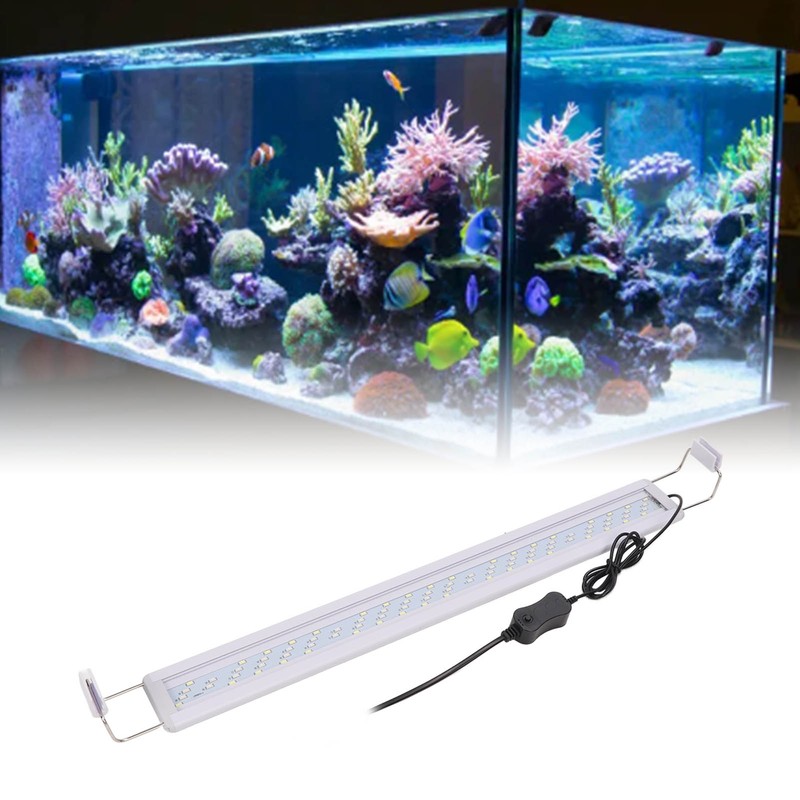 LED Aquarium Light Professional 4 Rows Splashproof Natural Lighting Simulation