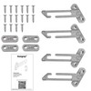 2 Pairs Window Restrictors Locks,Aongray Window Restrictor Hook Window for