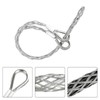 sourcing map 37-50mm OD Cable Pulling Socks Grip 0.8m Double