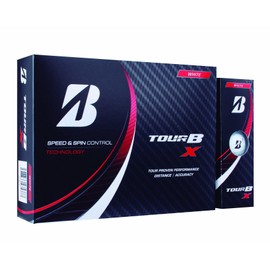 Bridgestone Tour B X 2022 Model Golf Balls, 12 Balls, White
