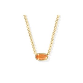 Kendra Scott Womens Elisa Beaded Necklace Gold Papaya Mother Of Pearl One Size One Size