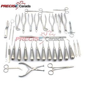 Precise Canda: 35 PCS Dental Extraction EXTRACTING Elevators Forceps Excellent Quality