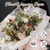 Luomorgo 1 Pack Jacquard Net Mesh Floral Wrapping Paper -
