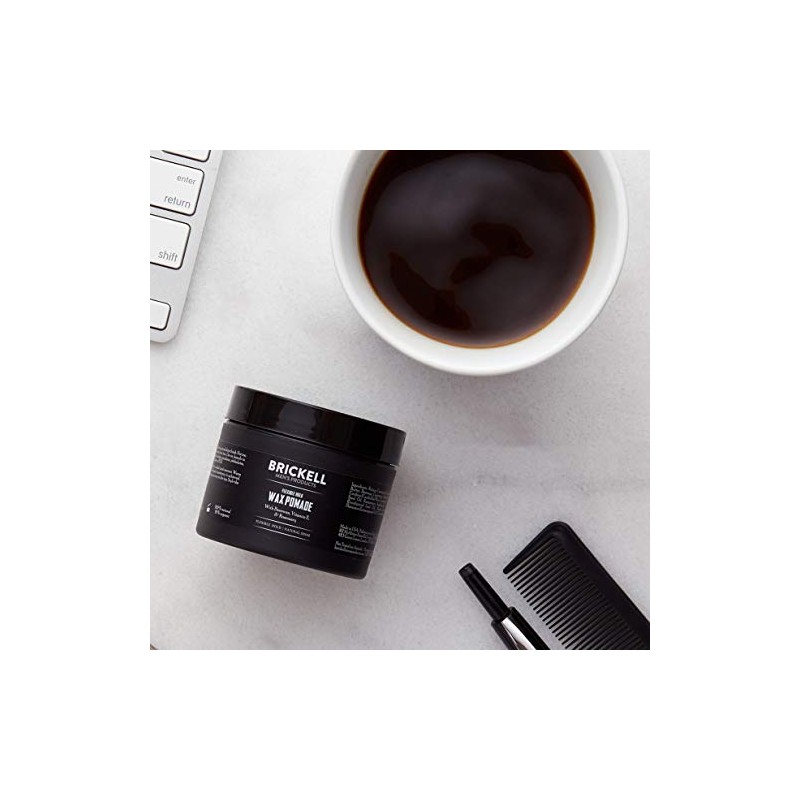 Brickell Menâ€s Flexible Hold Wax Pomade for Men â€" 2