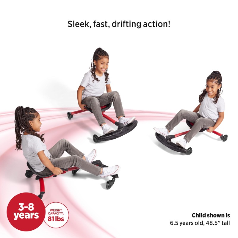 Radio Flyer Stingray Fun Drifting Ride-On Scooter for Kids Ages