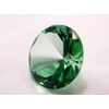 Tripact Inc 80mm Emerald Crystal Diamond Jewel Paperweight