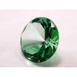 Tripact Inc 80mm Emerald Crystal Diamond Jewel Paperweight