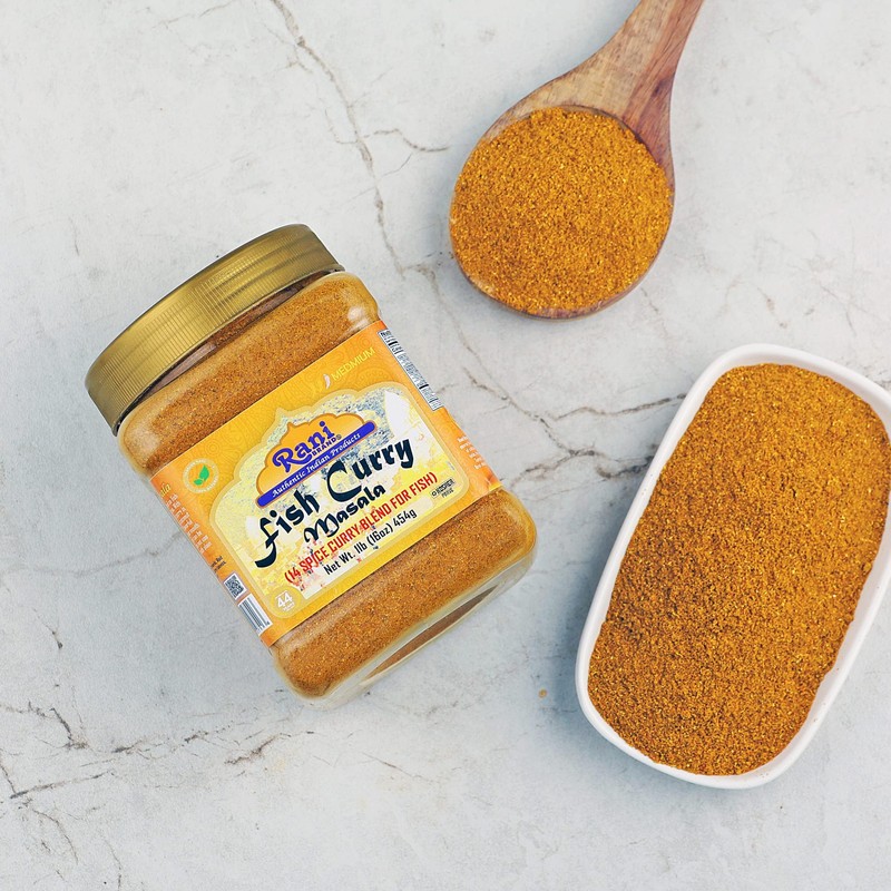 Rani Fish Curry Masala (14-Spice Curry Blend for Fish) 16oz