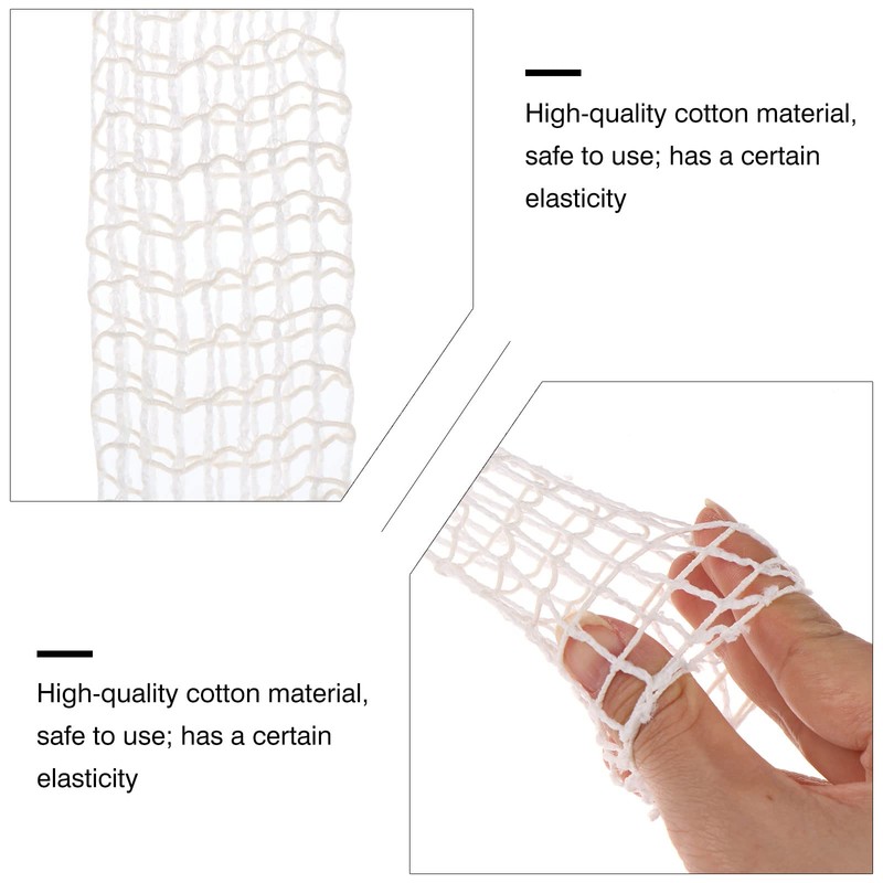 Yiphates 5m Meat Netting Roll,Size 18,Elastic Smoked Meat Poultry Ham
