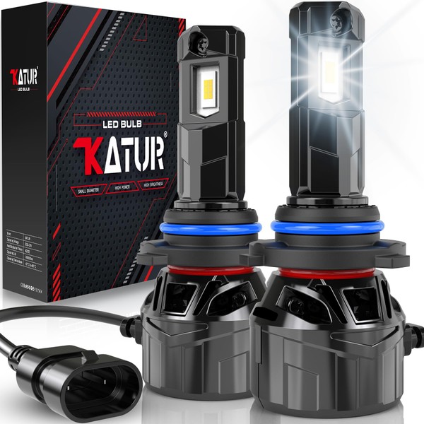 9006 LED Headlight Bulb 40000LM, KATUR 700% Brightness 9006 LED
