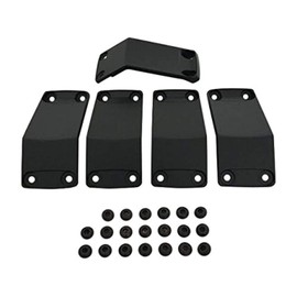 KMC XD Series Rockstar 2 811FIN79012NABS Black Wheel Inserts 17x9 Set of 5