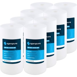 SpiroPure SP-DD-15050-BB 10x4.5 BB 50 Micron Spun Melt-Blown Polypropylene Water Filter Cartridge SDC-45-1050 (Case of 8)