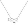 Philip Jones Sterling Silver Infinity Friendship Quote Set