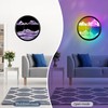 11.4" Moving Sand Art with LED Wall Sconce,Wall Mounted Sand