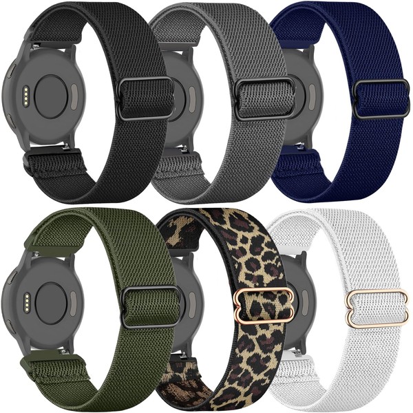 TUCOMO Pack of 6 Elastic Nylon Wristbands Compatible with 18