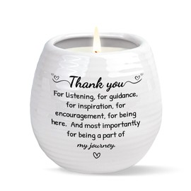 Thank You Gifts for Women, Thank You Candle, Appreciation Gifts for Women, Teacher, Boss Lady, Coworkers, Friend, Nurse, 10oz Lavender Scented Soy Wax Candle, Thanksgiving Birthday Gift for Mom, Coach