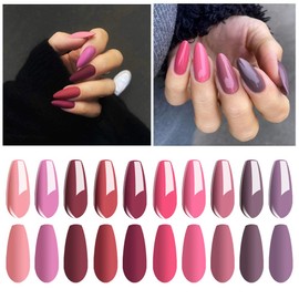 Vishine UV Nail Polish Set Pastel Gel Polish Shellac Gel for Gel Nails 10 Colours with Base Coat & Top CoatGel Nail Polish Set Soak Off Semi Permanent UV Gel Nail Polish Set 8 ml