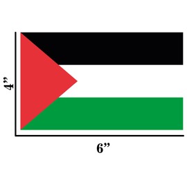 Free Palestine Sticker, Palestine Flag Sticker Decals Flag of Palestine (5, 6x4 inch)