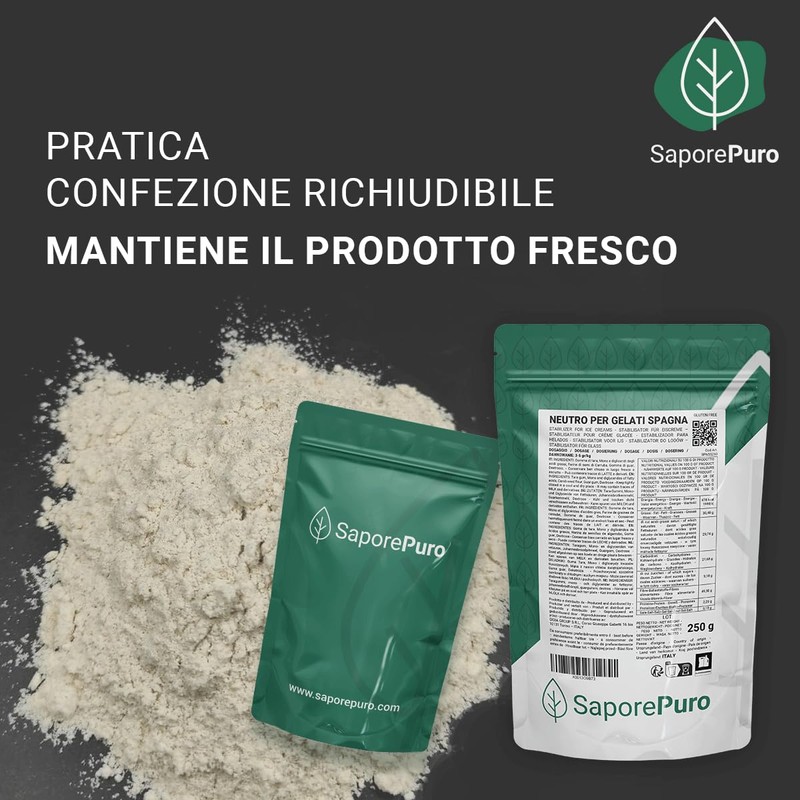 Saporepuro Ice Cream Stabiliser (S) with emuldifier 250 g