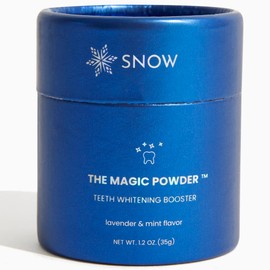 Snow Magic Teeth Whitening Powder with Hydroxyapatite – Tooth Polisher for Sensitive Teeth, Toothpaste Booster for Teeth Cleaning & Color Correction - Lavender & Mint Flavor, 35g