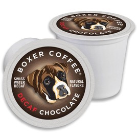 Boxer Coffee Swiss Water Decaf Chocolate Pods – Compatible with Keurig K-Cup Brewers | 48 Count Single-Serve Cups | Gourmet Specialty Artisan Decaf Coffee - Medium Roast