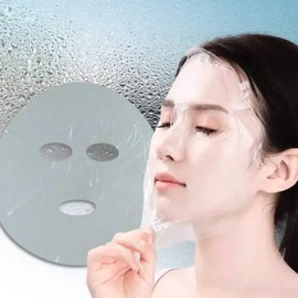 brand Plastic face pack, plastic facial mask pack, moisturizing pack 100 sheets/plastic mask pack/wrap mask/plastic face wrap / 얼굴비닐팩 얼굴비닐 마스크팩 보습팩 100매 /마스크비닐팩/랩마스크/얼굴비닐랩
