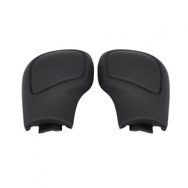Gear Knob Head 2 Pieces Black Faux Leather Gear Knob Side Cover Fit for Passat CC Jetta Golf 6 GTI MK6