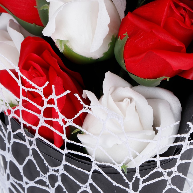 Artificial Soap Flowers Rose Bouquet Gift Box Simulation Rose Valentines
