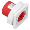Waterproof Industrial Socket Nylon Brass 4 Pin Aviation Power Connector
