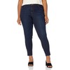 Democracy Women's Plus Size Ab Solution High Rise Jegging, Indigo,